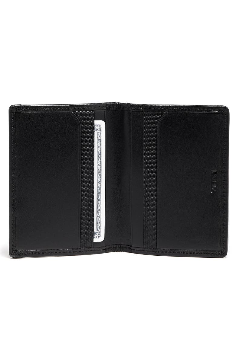 TUMI Alpha Leather & Nylon Bifold Card Case Wallet, Alternate, color,