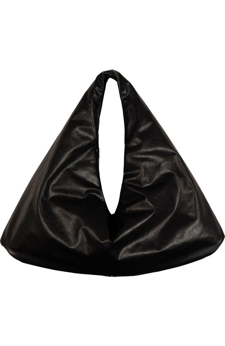 KASSL Anchor Small Oiled Canvas Top Handle Bag, Main, color, Oil Black