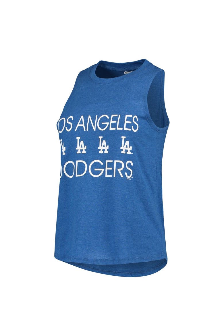 Women's Concepts Sport Gray/Royal Los Angeles Dodgers Meter Muscle Tank Top & Pants Sleep Set, Alternate, color, Gray