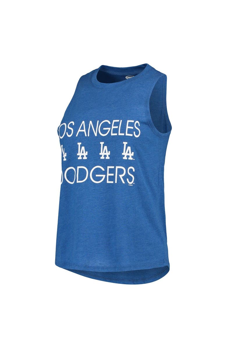 CONCEPTS SPORT Women's Concepts Sport Gray/Royal Los Angeles Dodgers Meter Muscle Tank Top & Pants Sleep Set, Alternate, color, Gray