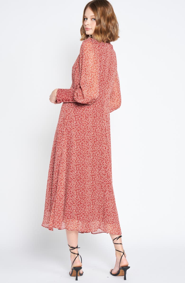 En Saison Floral Long Sleeve Midi Dress, Alternate, color,