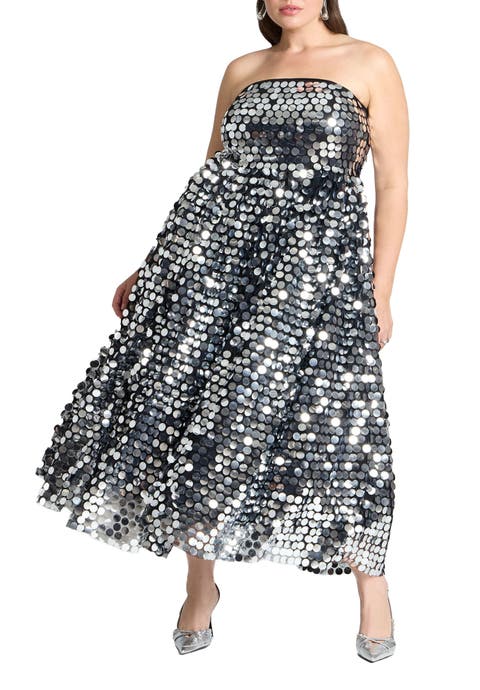 Paillette Dress With Big Skirt (Plus Available)