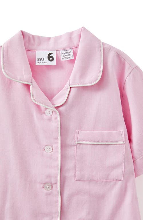 Shop Cotton On Kids Kid's Camilla Short Sleeve Pyjama Set In Fairy Pink