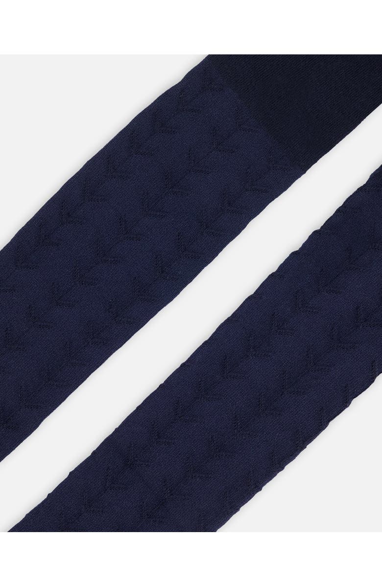 Deux par Deux Girl's Tonal Jacquard Tights Black, Alternate, color,