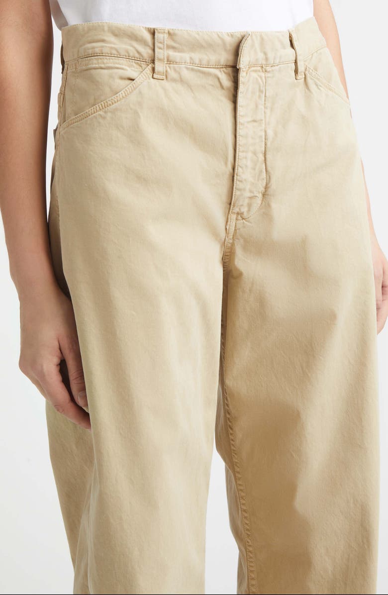 Nili Lotan Tribeca Barrel Leg Pants, Alternate, color, Vintage Washed - Solstice