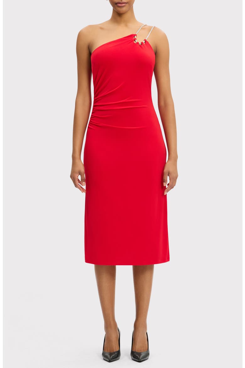 Strappy Jersey Midi Dress, Main, color, CARDINAL
