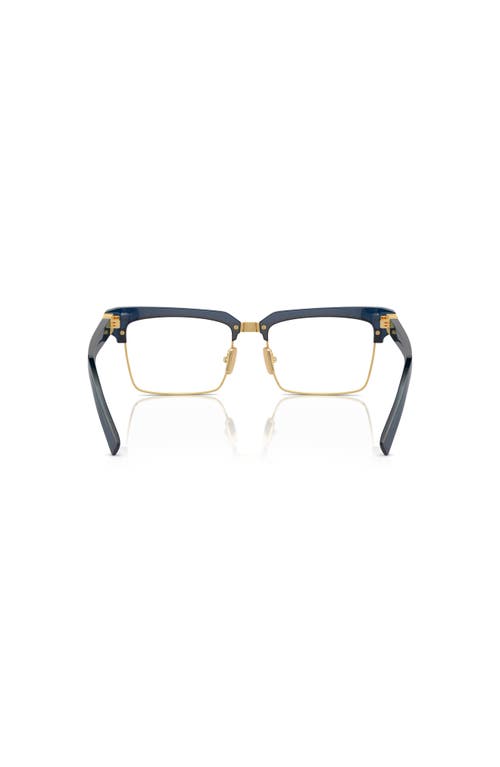 Miu Miu 54mm Rectangle Optical Glasses In Blue