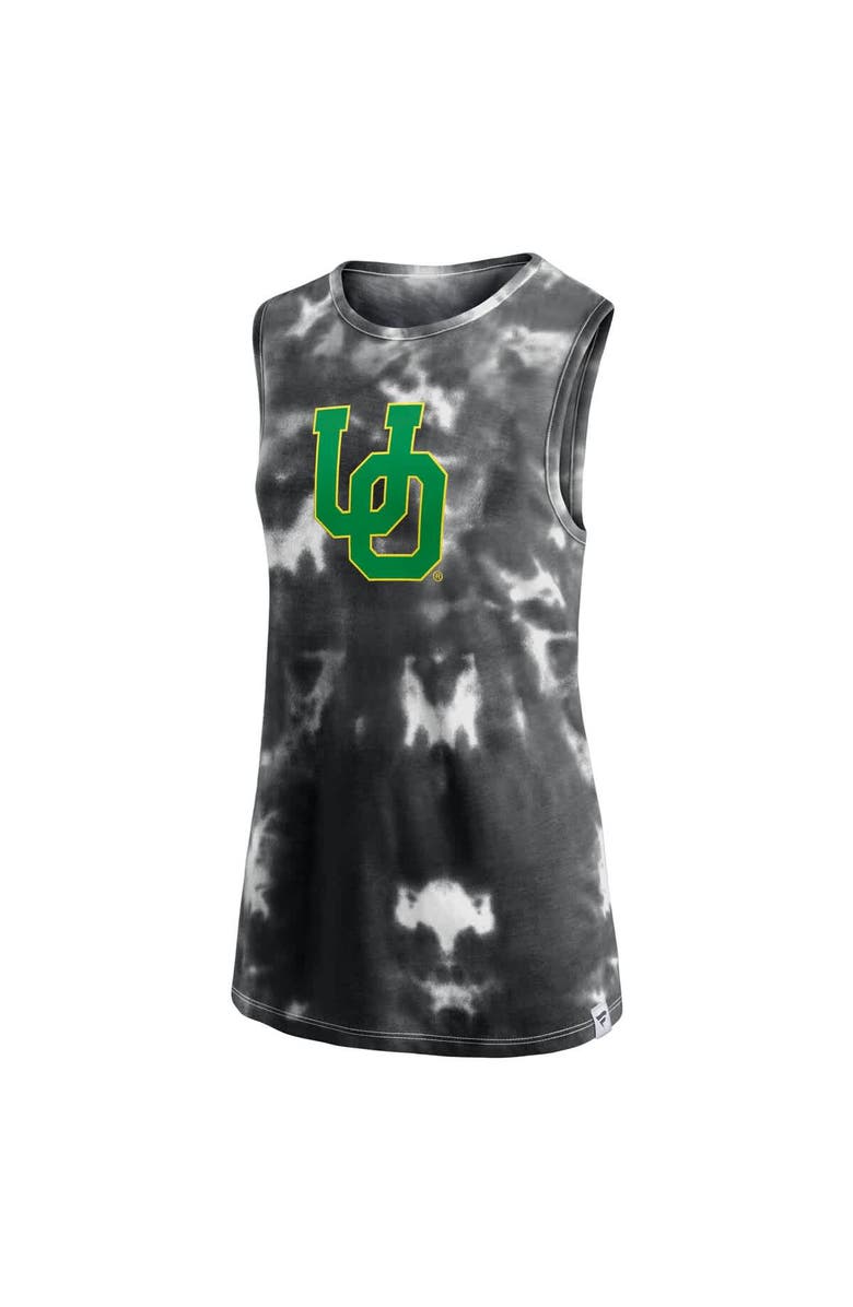 FANATICS Women's Fanatics Black Oregon Ducks Sport Resort Tie-Dye Tank Top, Alternate, color, 