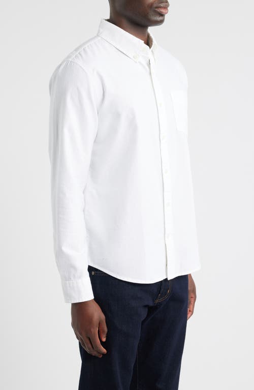 Ag Dean Classic Fit Button-down Shirt In White