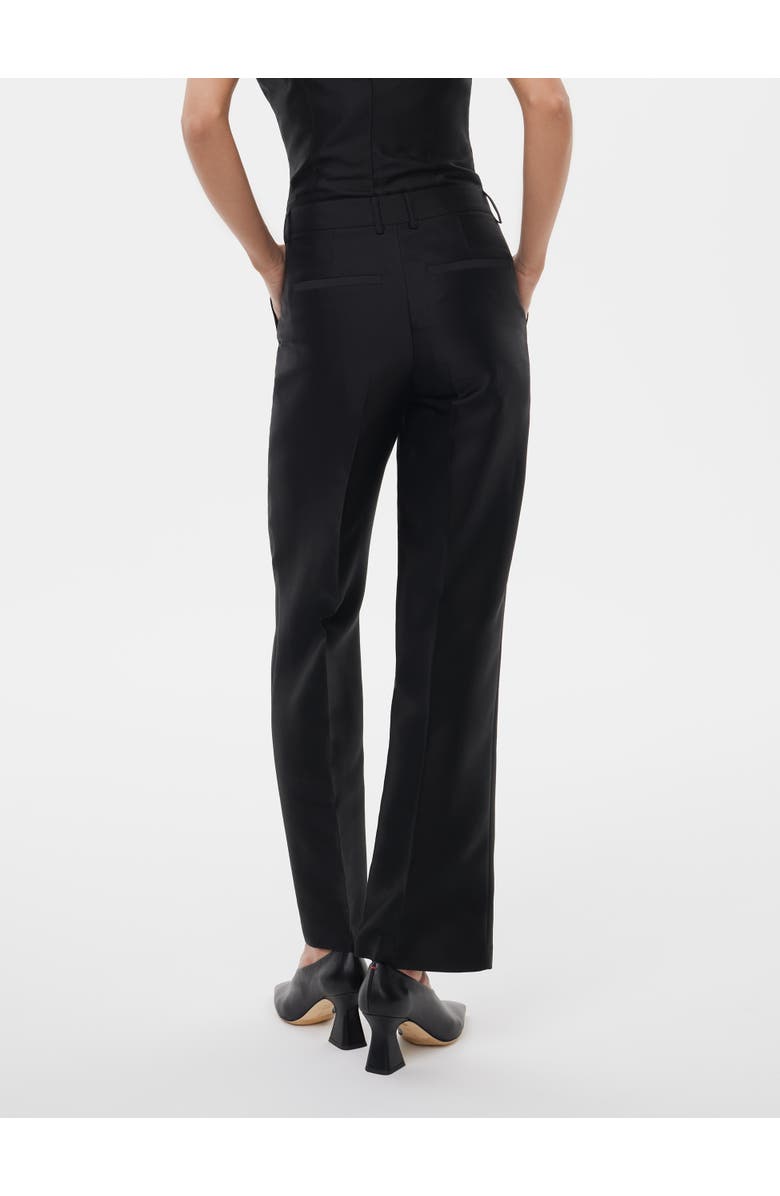 Alas Tailored Silk Wool Pants, Alternate, color, Black