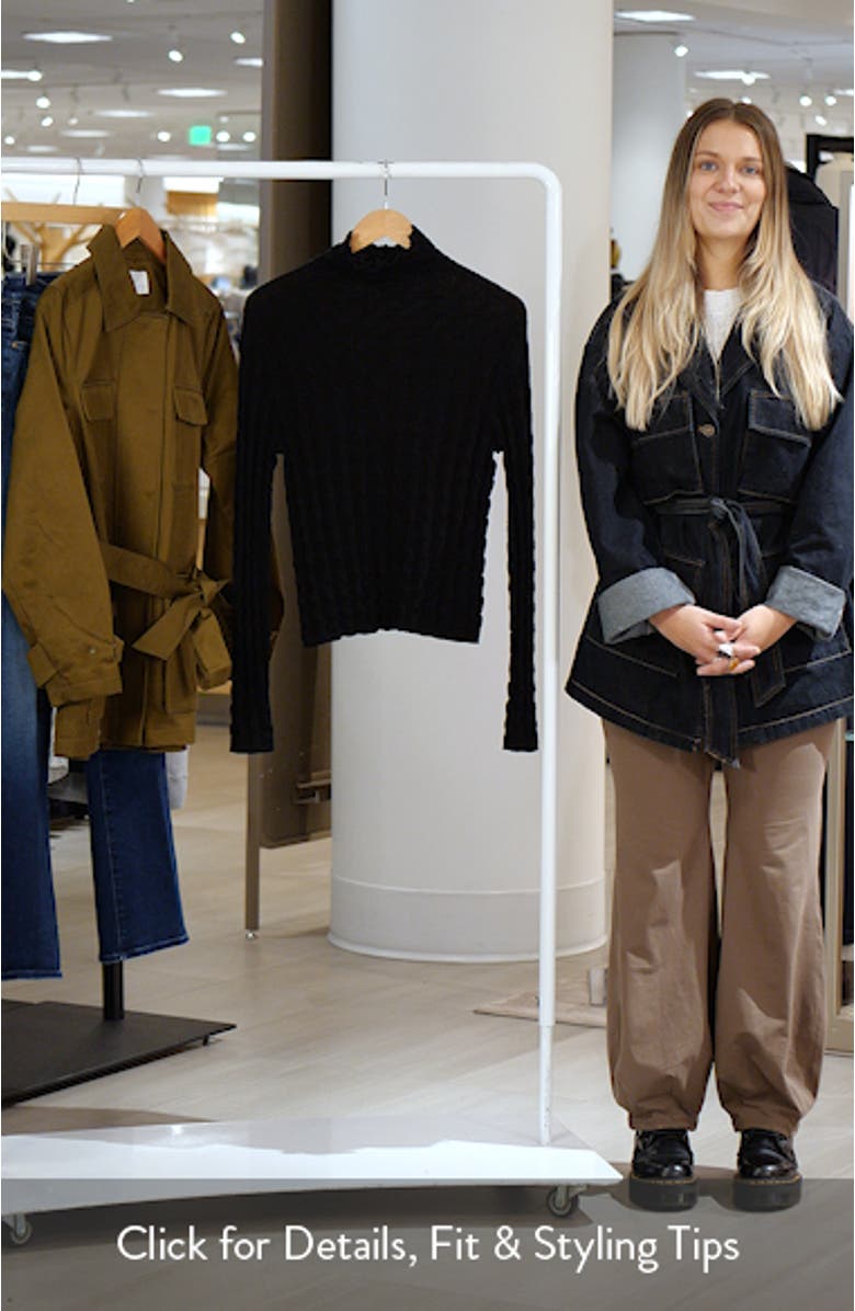 3-D Cotton Turtleneck, sales video thumbnail