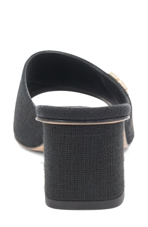 Bruno Magli Alessandra Sandal In Black Linen