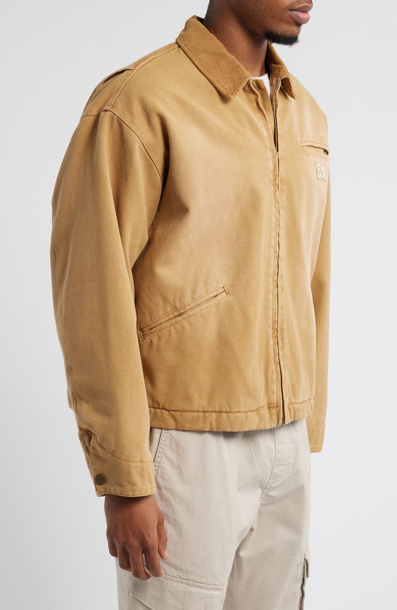 Museum of Peace & Quiet Wordmark Oversize Cotton Canvas Work Jacket, Alternate, color, 