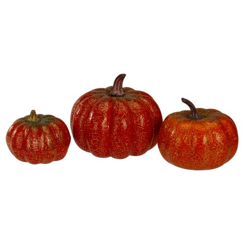 Northlight Set Of 5 Artificial Fall Harvest Pumpkins Decorations In Multi