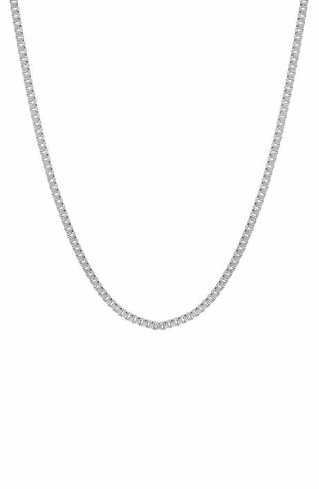 Men's 18k Gold Plated Box Link Chain Necklace