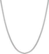 STEELTIME Men's 18k Gold Plated Box Link Chain Necklace