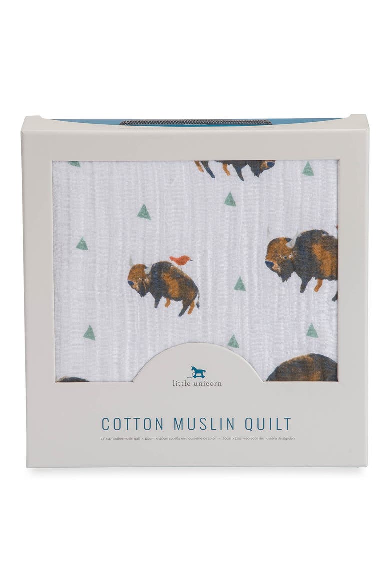 Original Cotton Muslin Quilt, Alternate, color, BISON