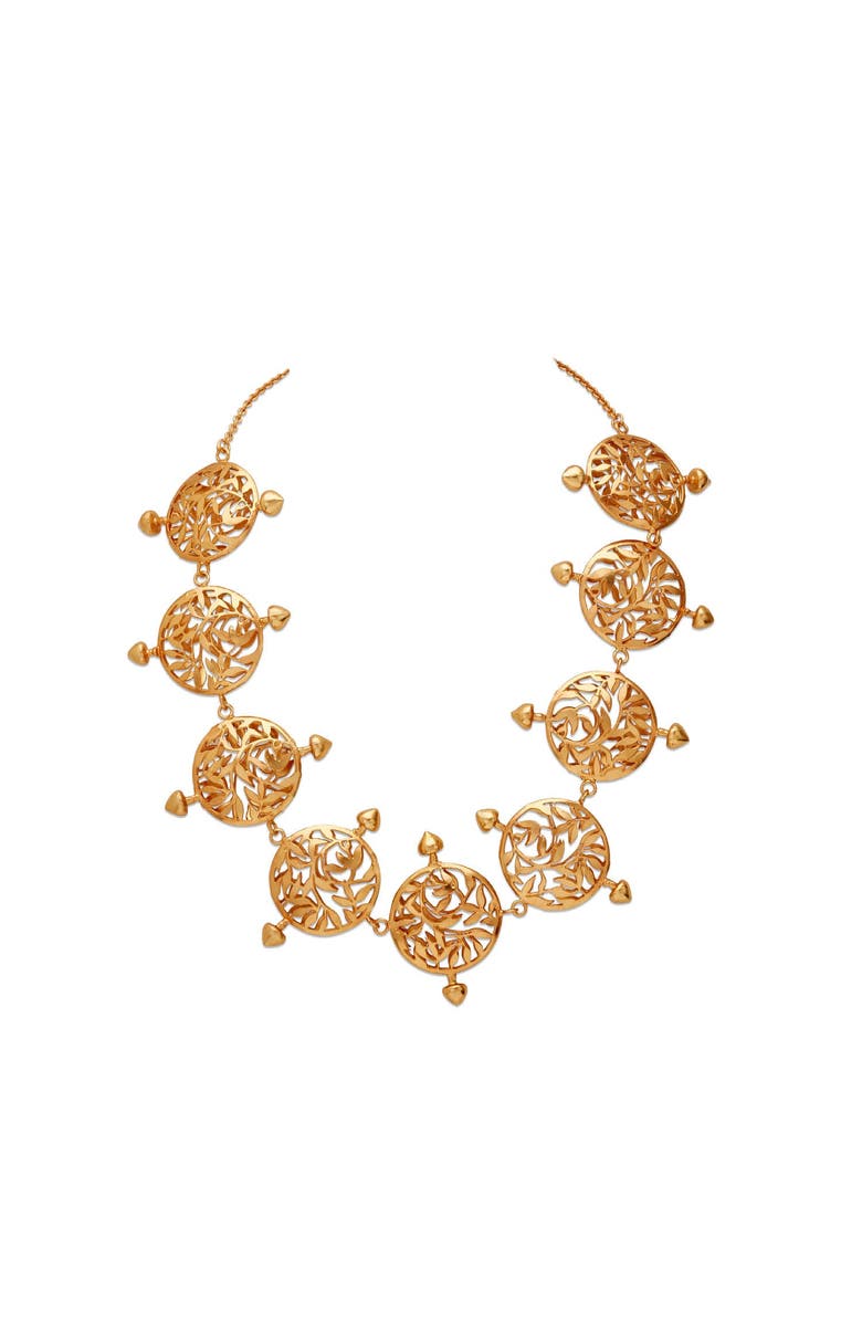 Dhwani Bansal MAYASAAR NECKLACE, Main, color, Gold Plated