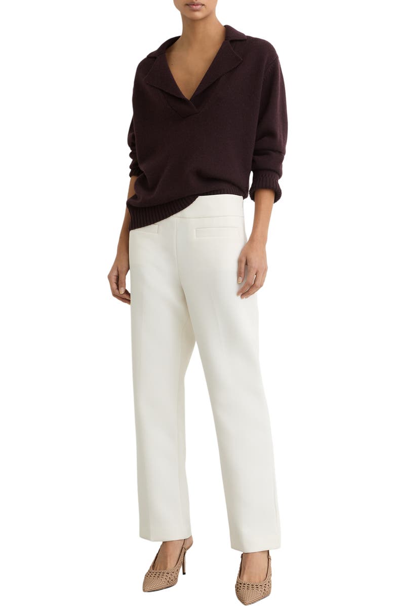 Reiss Lena Slingback Pointed Cap Toe Pump, Alternate, color, Taupe