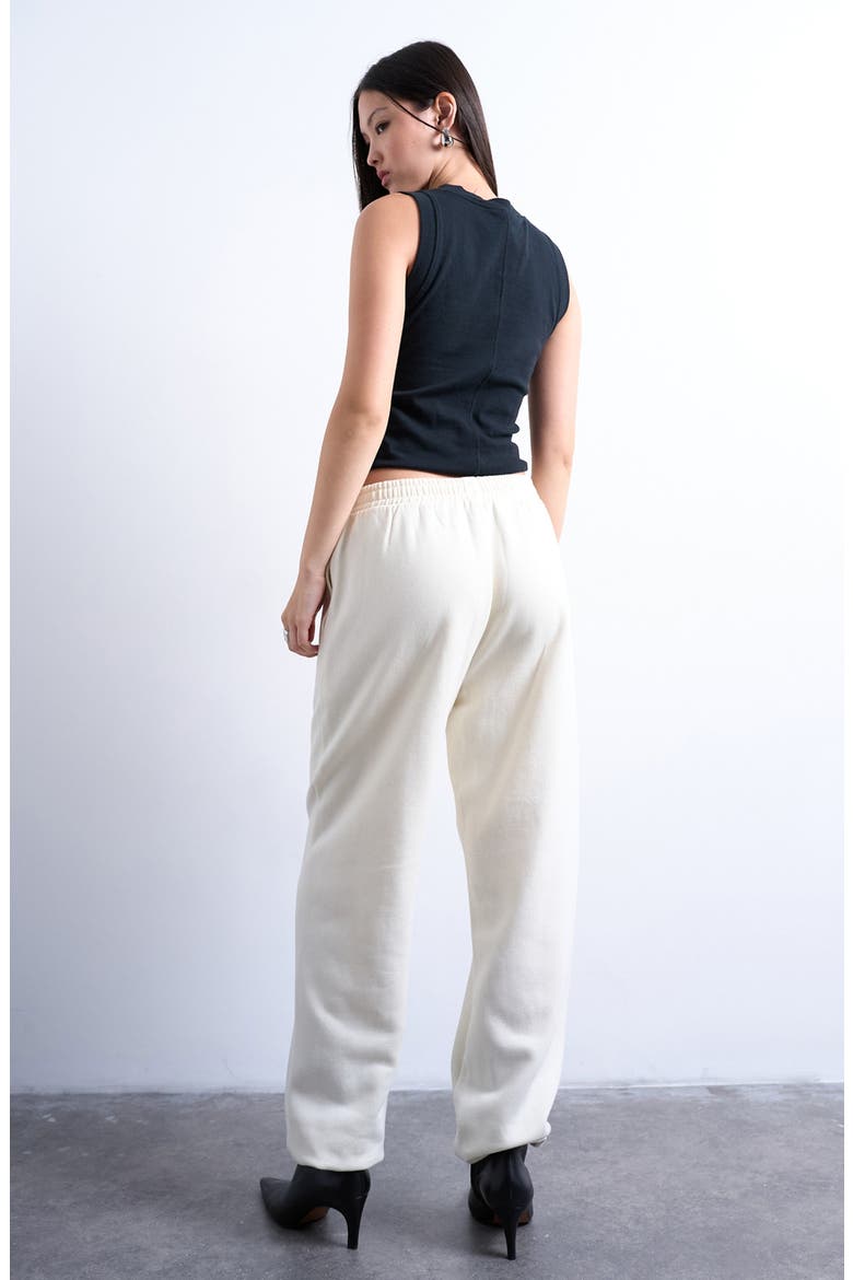 Pintuck Sweatpants, Alternate, color, CREAM