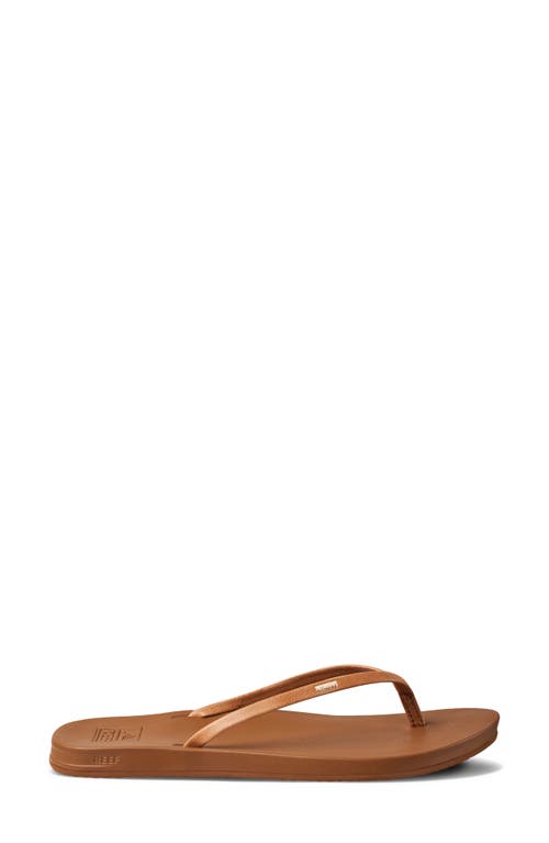 Reef Cushion Slim Flip Flop In Natural