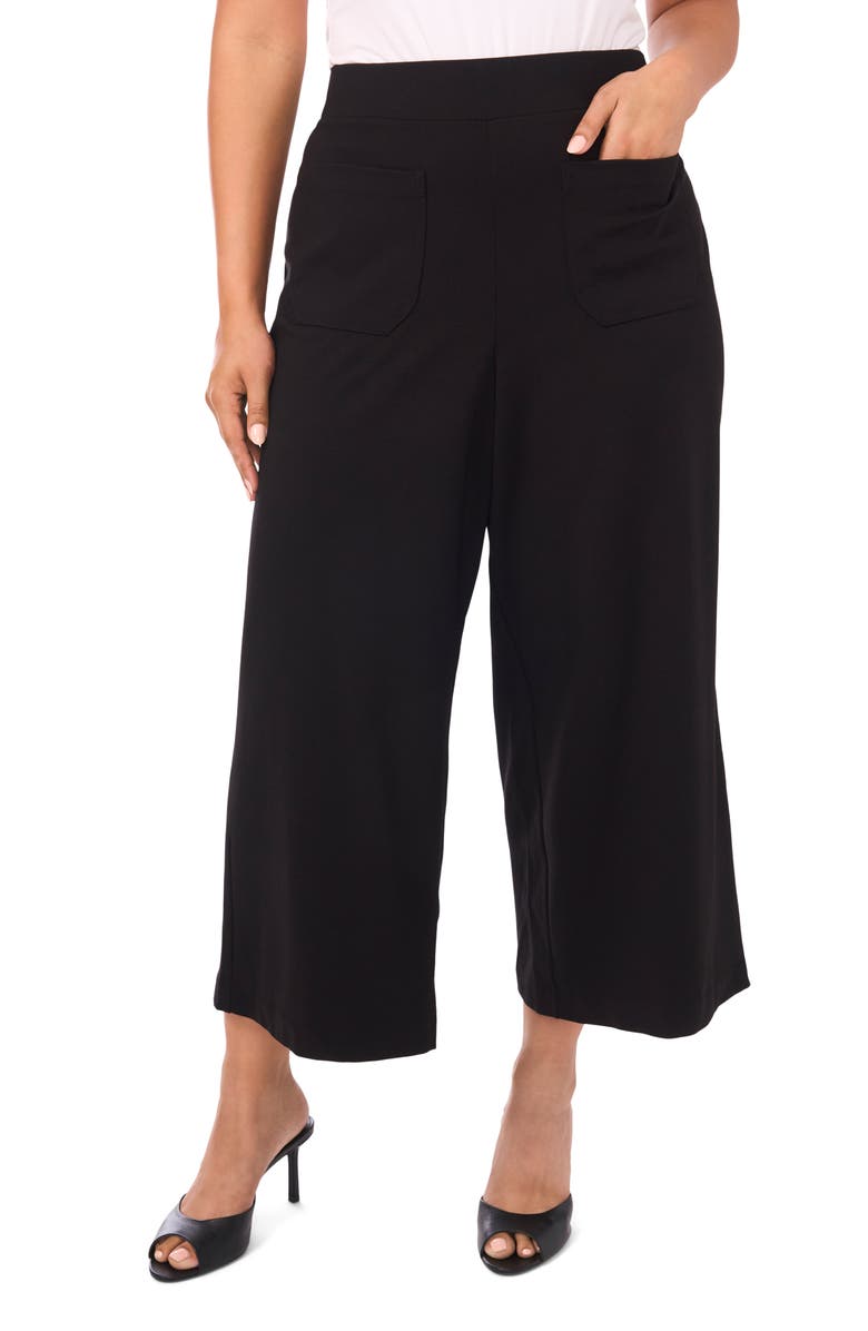 Vince Camuto Patch Pocket Pull-On Pants, Main, color, Rich Black