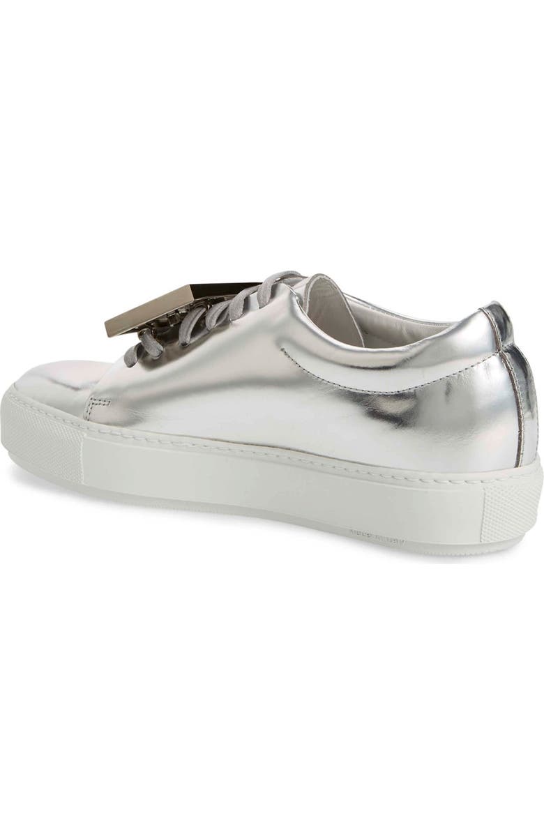Acne Studios Adriana Silver Metallic Sneaker, Alternate, color,