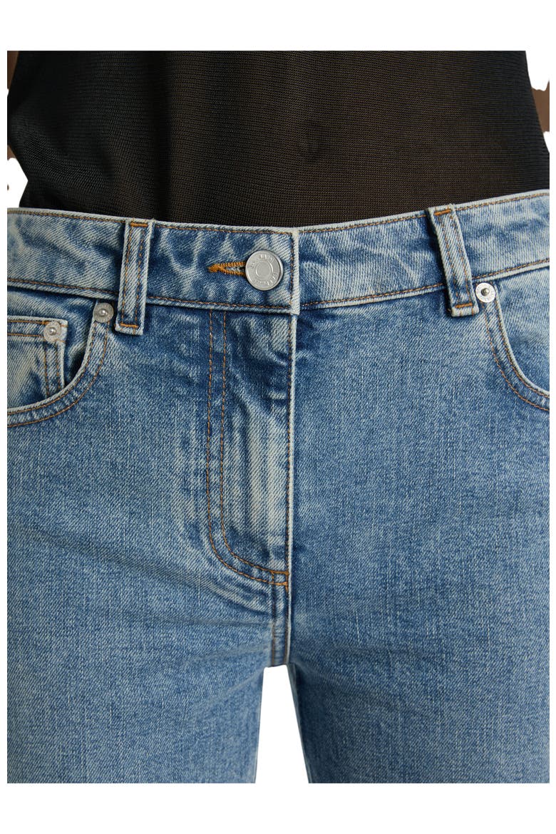 Bootcut Faded Denim Jeans, Alternate, color, blue