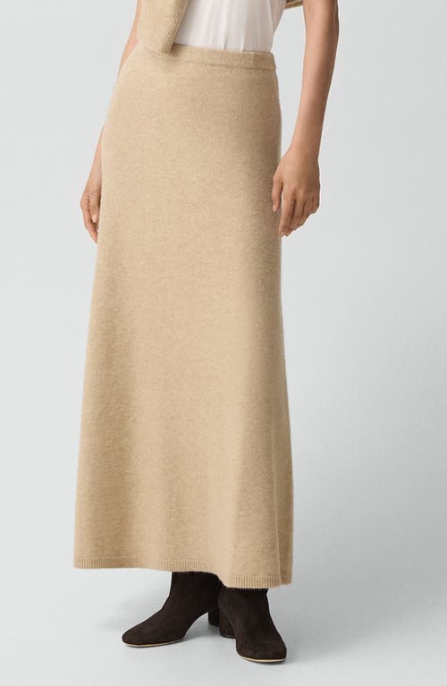Theory Knit Pull-on Skirt In Astor Wool In Brown