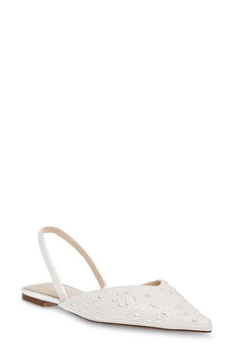 Vance Pointed Toe Slingback Flat (Women)
