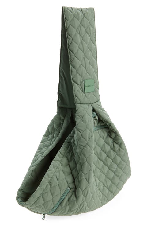 Quilted Nylon Sling Pet Carrier