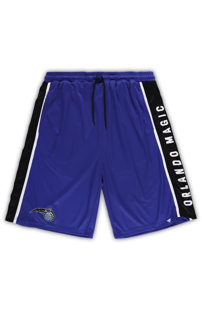FANATICS Men's Fanatics Branded Blue Orlando Magic Big & Tall Referee Iconic Mesh Shorts, Alternate, color, Black