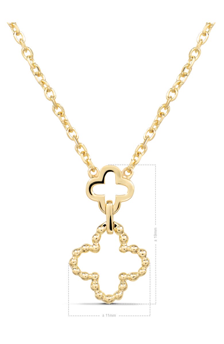 DEVATA Clover Chain Necklace in 14K Gold, 19mm, Alternate, color, Yellow Gold