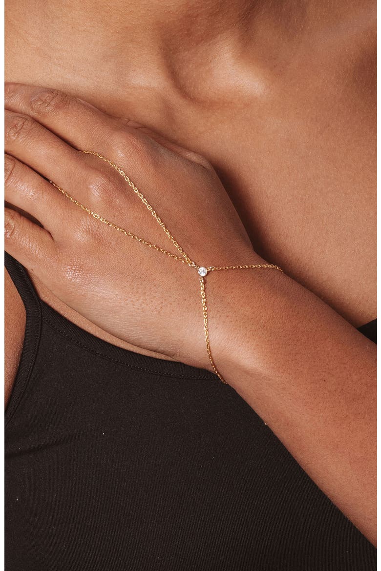Teagan Hand Chain, Alternate, color, GOLD