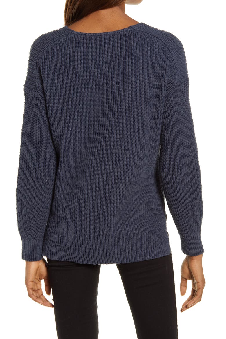 Ridgeton Pullover Sweater, Alternate, color, DARK BALTIC