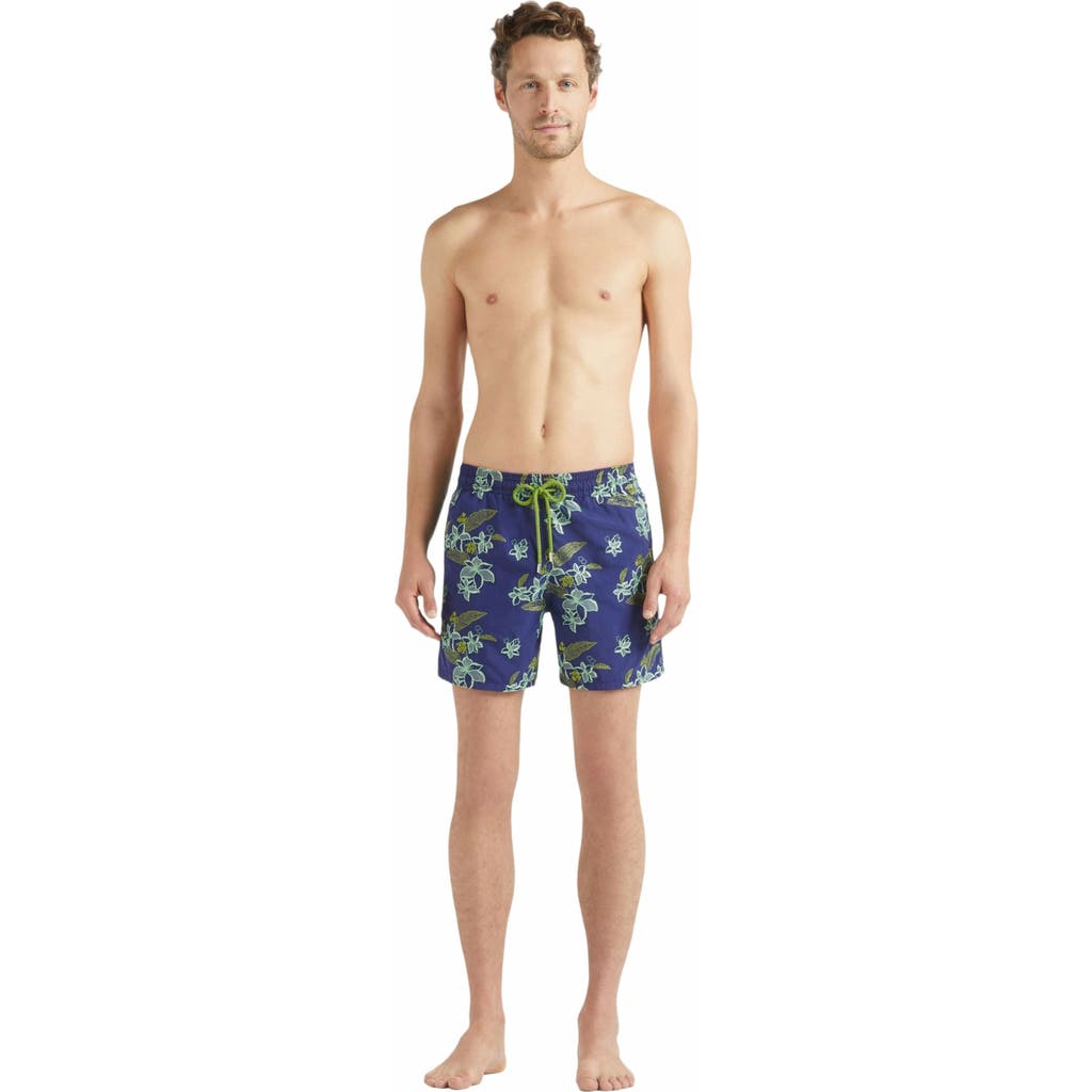 Vilebrequin Embroidered Flower Power Swim Trunks