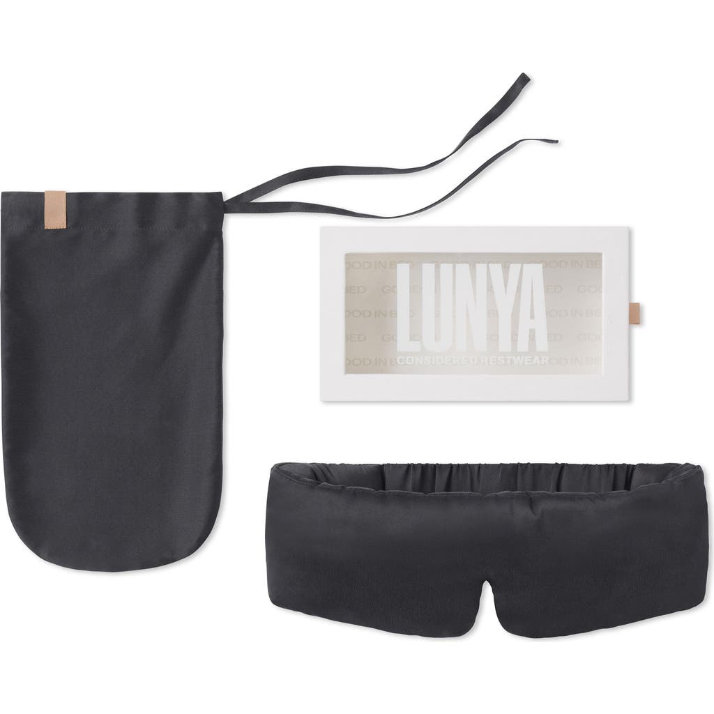 Lunya Silk Sleep Mask in Meditative Grey