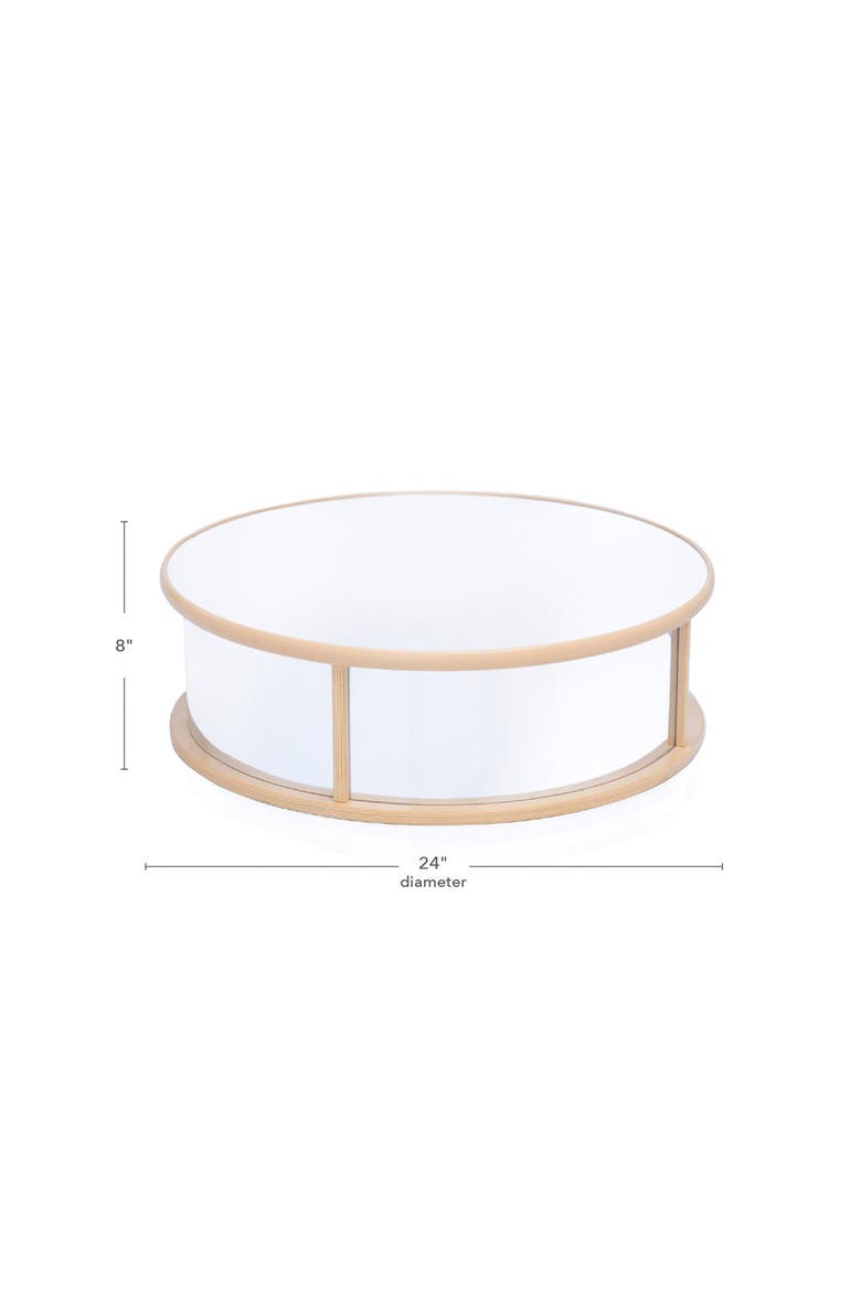 Curious Crawler Mirrored Play Table, Alternate, color, Beige