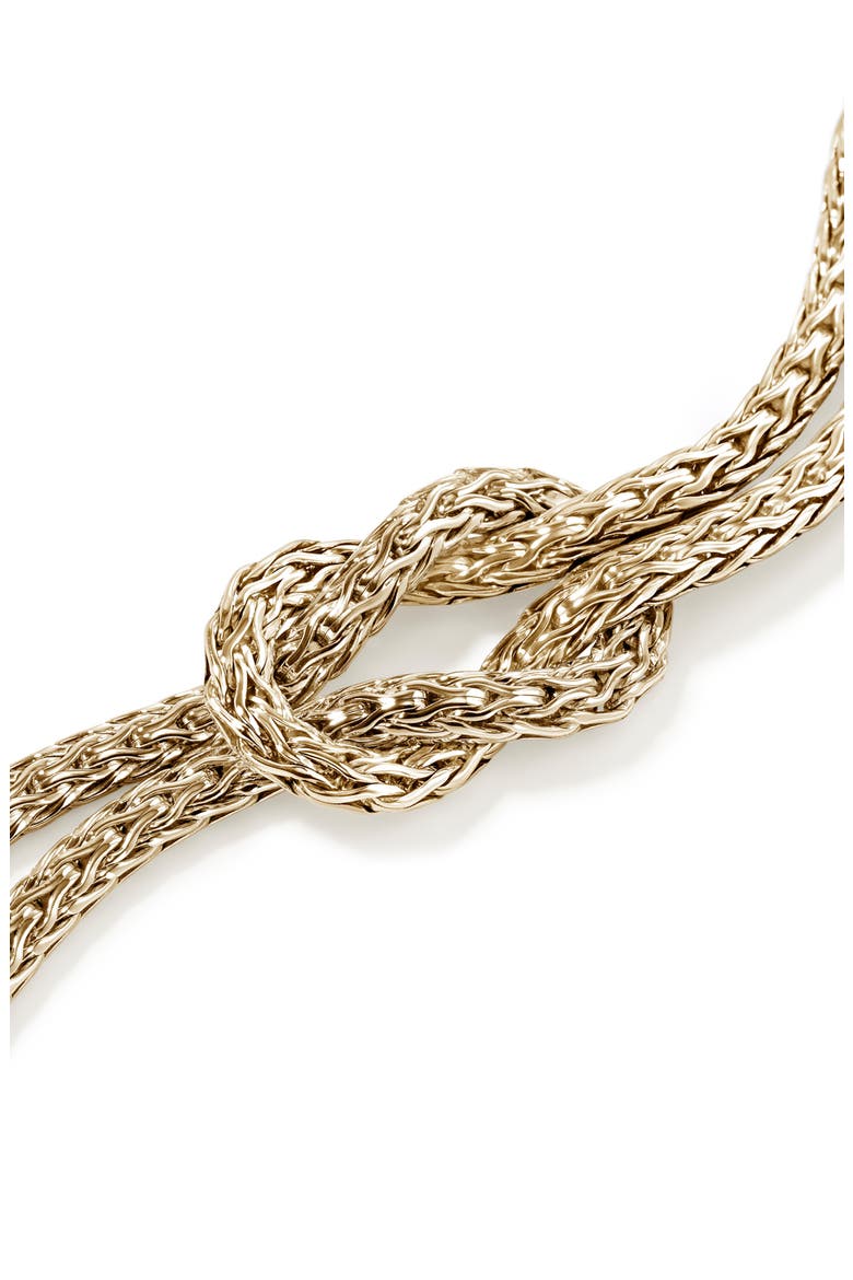 Love Knot Bracelet, 7mm, Alternate, color, GOLD