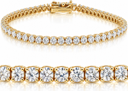 Bliss Diamond 5 Carat Tw Round Cut Lab Grown Diamond Tennis Bracelet 14k Gold Lab Grown