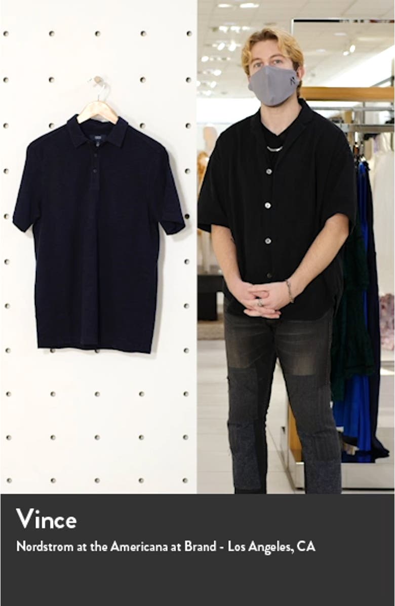 Marled Short Sleeve Cotton Polo, sales video thumbnail