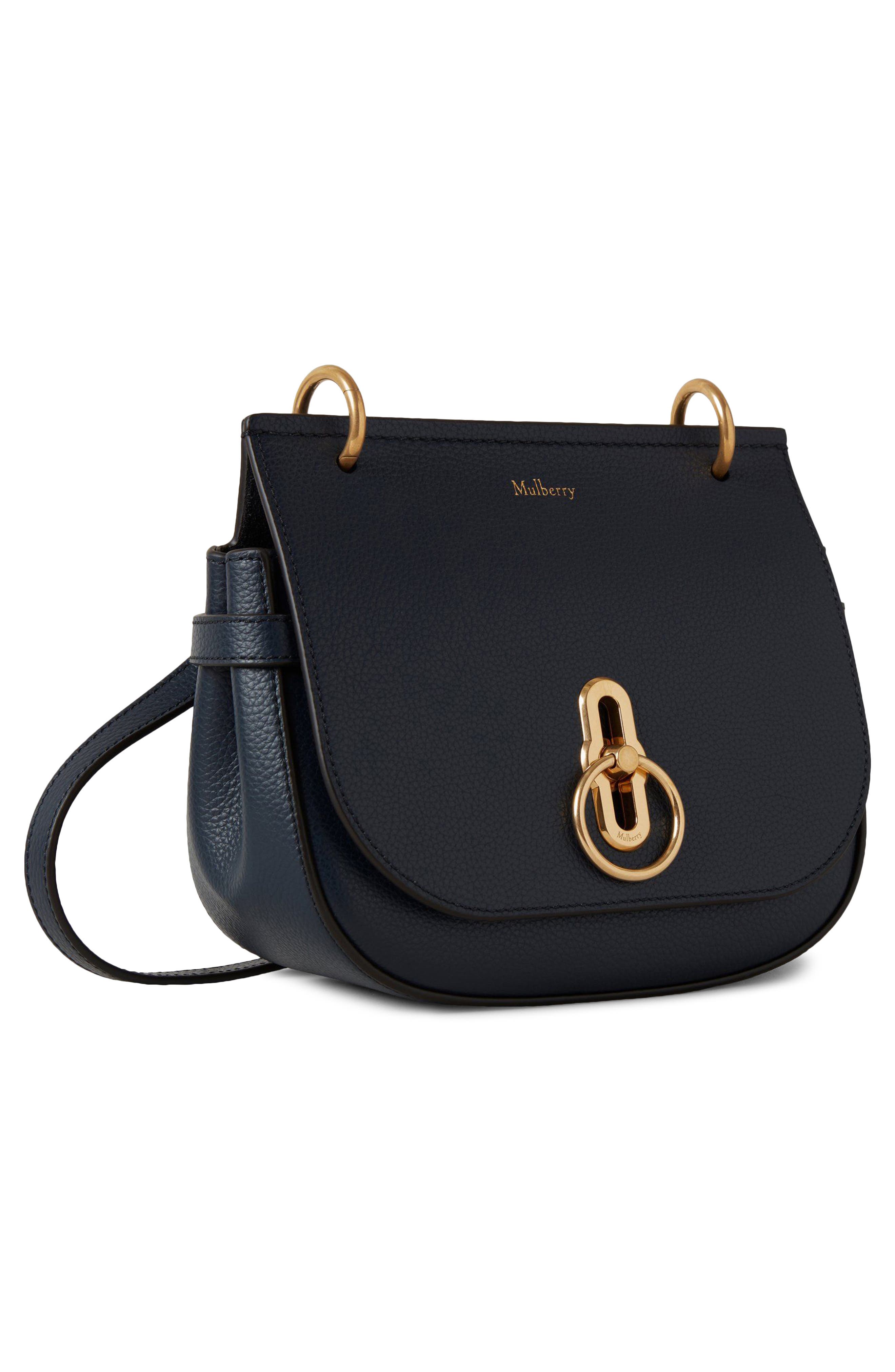 Small Amberley Leather Satchel, Alternate, color, NIGHT SKY