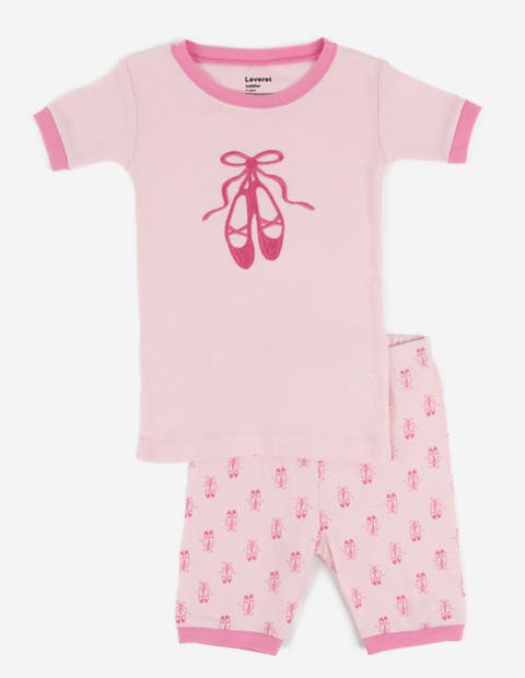 Kids Cotton Two-Piece Short Printed Pajamas, Animals & Characters (Toddler, Little Kid & Big Kid)