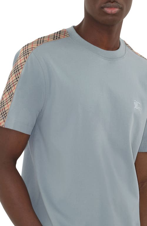 Burberry Ekd Embroidered T-shirt In Blue