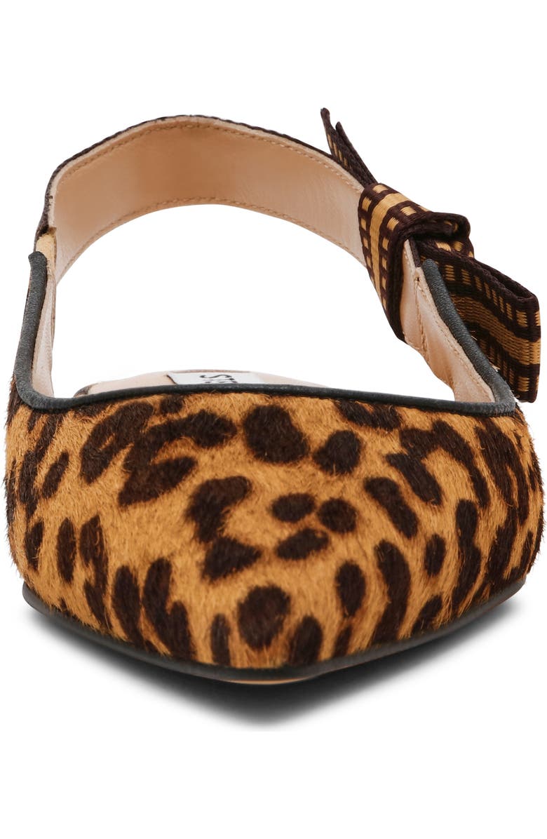 Steve Madden Olsen Slingback Genuine Calf Hair Pointed Toe Flat, Alternate, color,