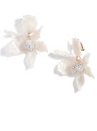 Lele Sadoughi Crystal Clip-On Drop Earrings