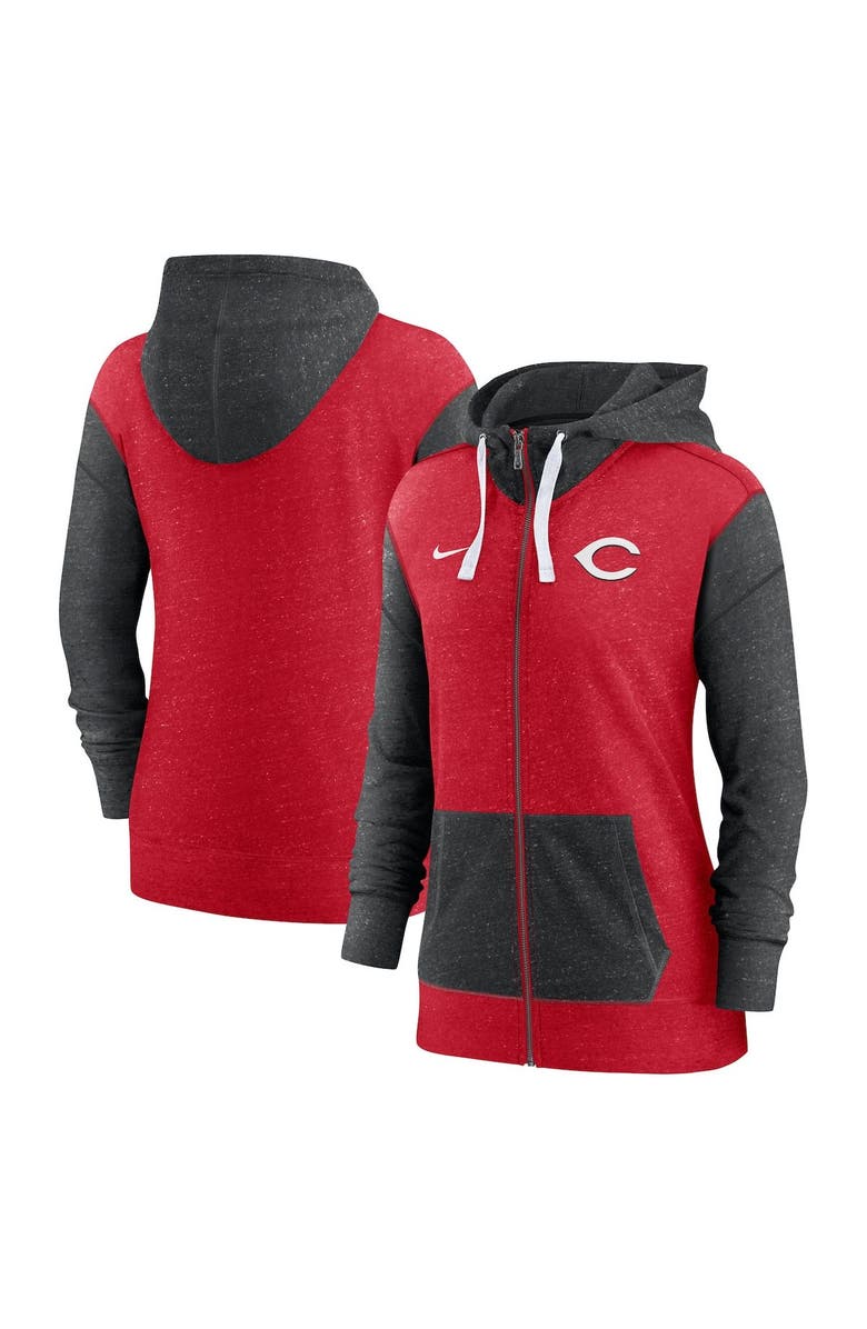 Nike Women's Nike Red Cincinnati Reds Full-Zip Hoodie, Alternate, color, 
