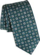 Nordstrom Montagna Neat Floral Medallion Silk Jacquard Tie