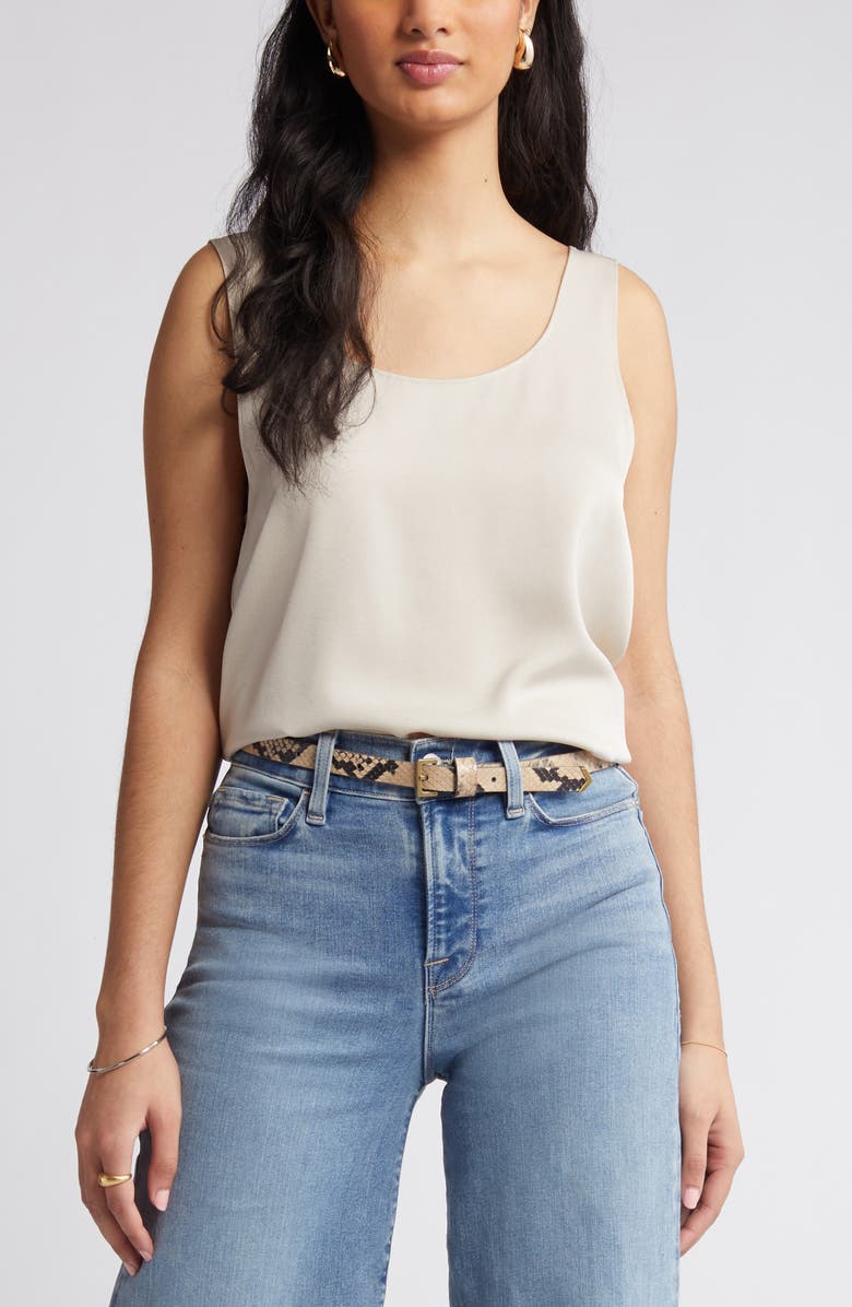 RUE SOPHIE Jennie Satin Tank, Alternate, color, 