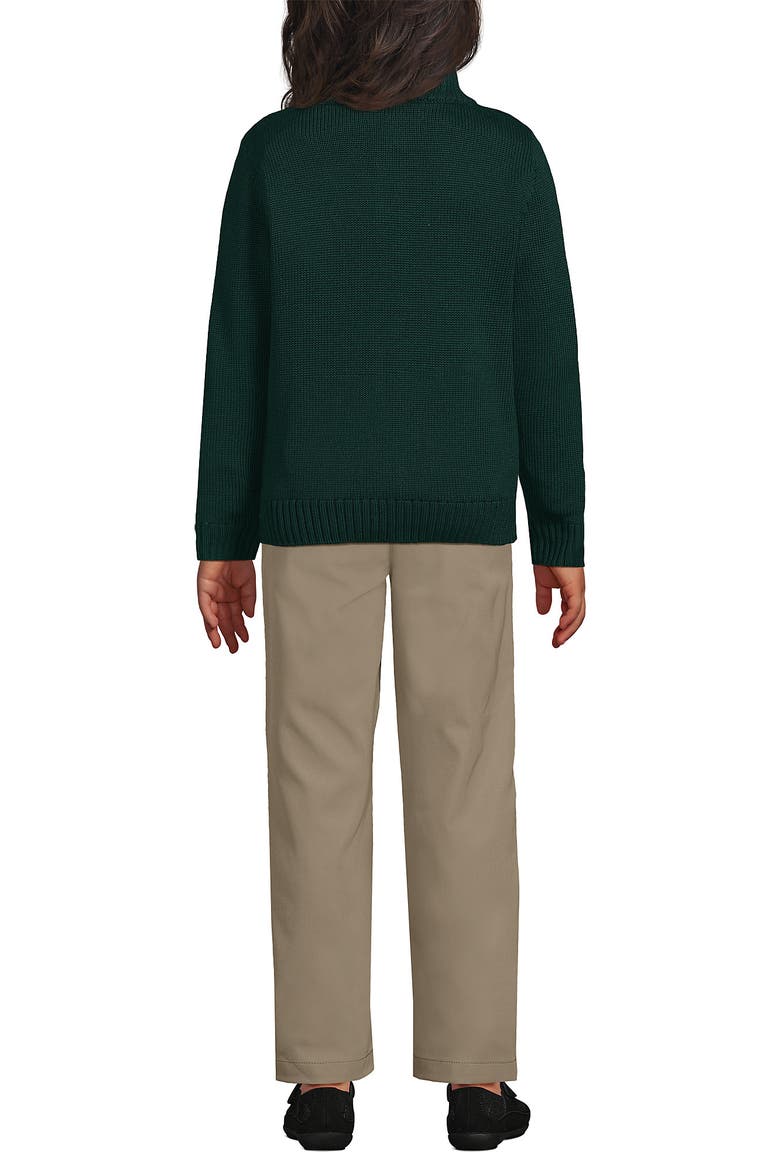 School Uniform Kids Legacy Full Zip Cardigan, Alternate, color, Evergreen